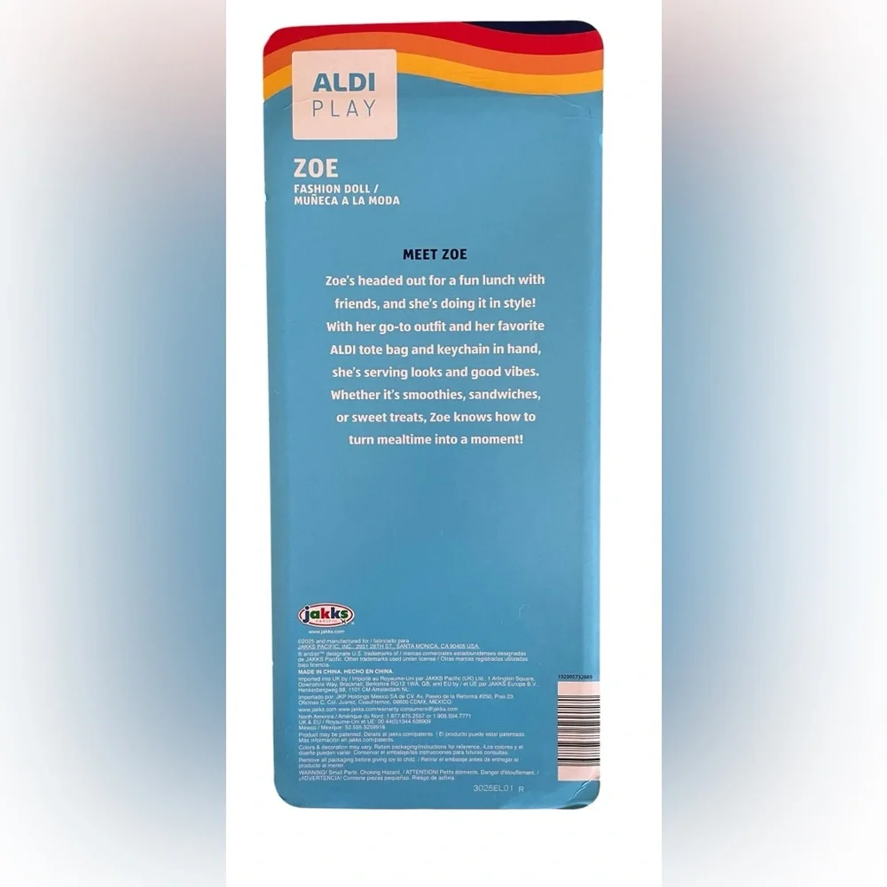 Aldi Find Play Zoe Doll with a Signature Aldi Tote Bag Limited Time Release